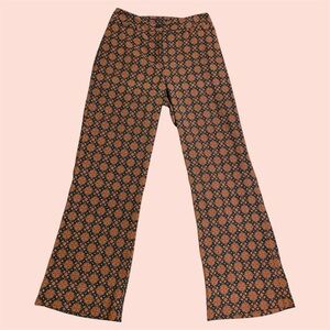 Harold’s Retro Geometric Floral Wide-Leg Pants